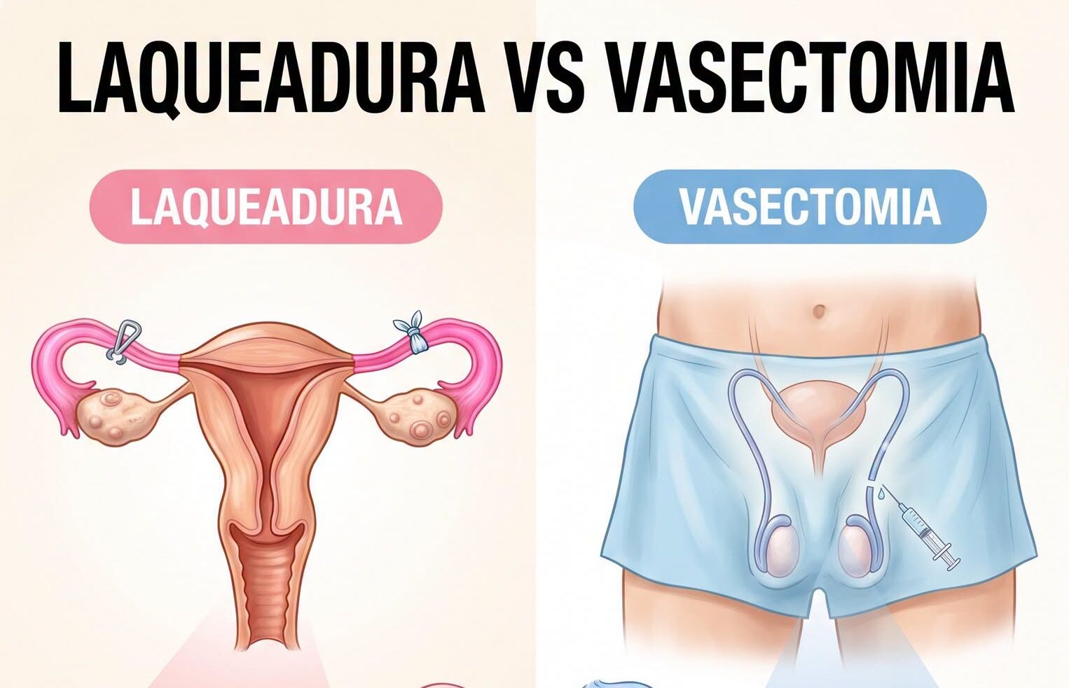 Laqueadura e Vasectomia São Iguais? Descubra as Diferenças, Riscos e Benefícios