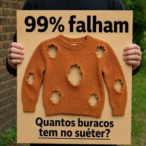 Quantos buracos existem nesse suéter? O desafio visual