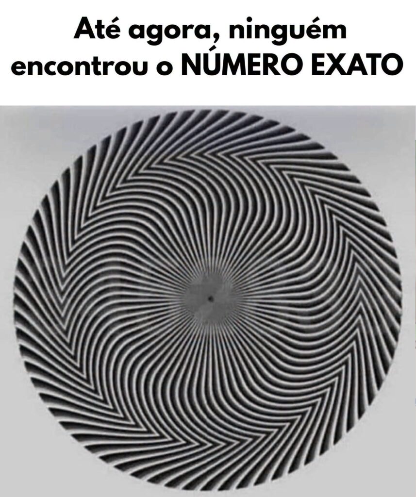 Um número está escondido nessa ilusão de ótica, e quase todos vão errar pensando que estão certos. Mas a resposta certa você só vai saber no primeiro comentário