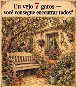 Desafio visual: encontre os 7 gatos escondidos na imagem