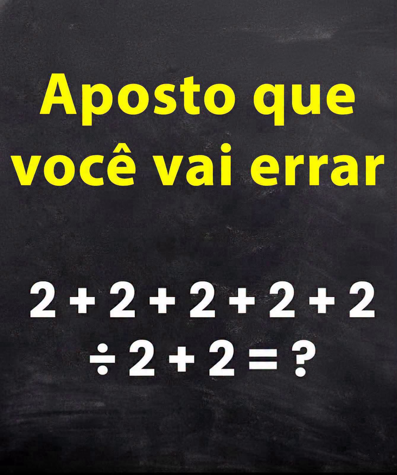 Este cálculo parece fácil, mas exige atenção: você consegue encontrar a resposta certa?