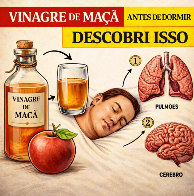 O que acontece no seu corpo ao tomar vinagre de maçã antes de dormir? Veja os efeitos reais