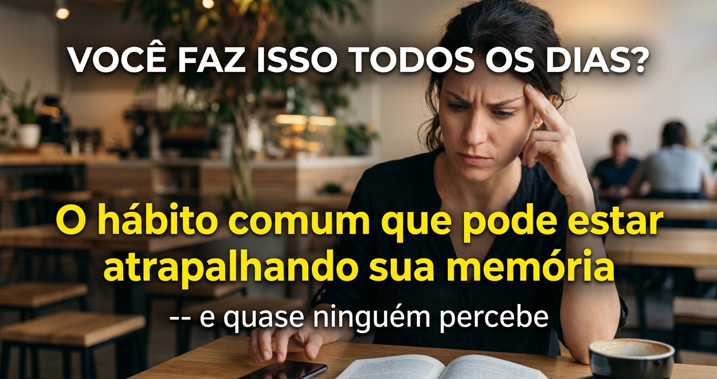 O hábito comum do dia a dia que pode prejudicar sua memória e quase ninguém percebe